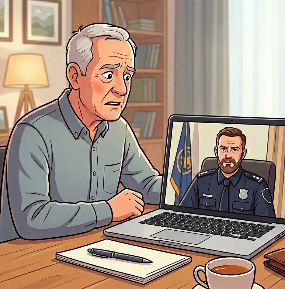 Video police personation scams