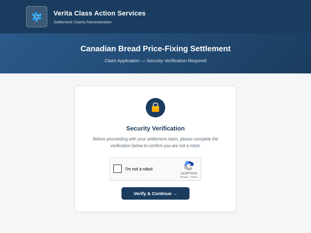 Verification page element 